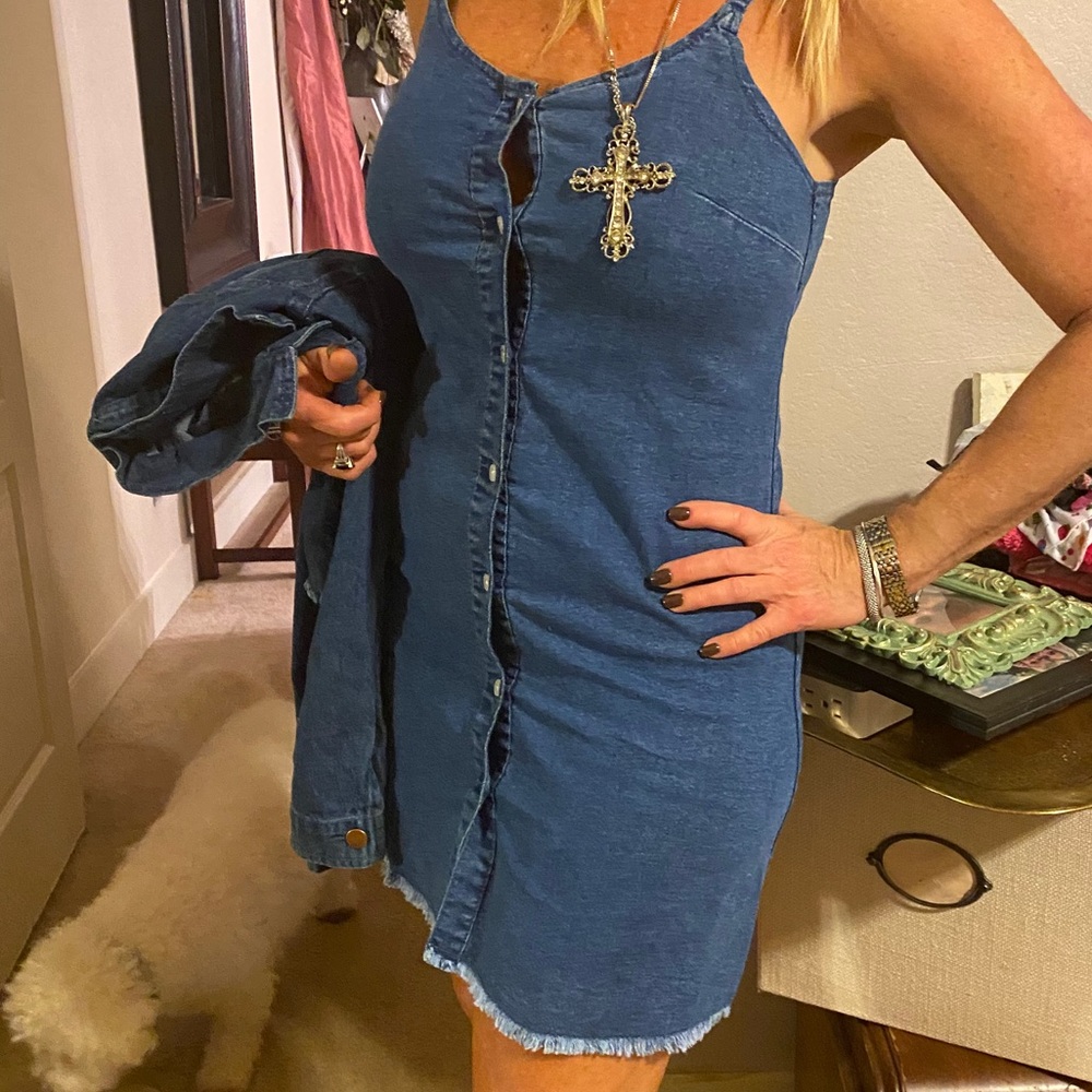 NWOTDenim dress and jacket